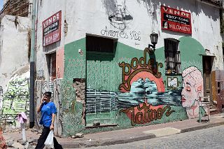 12 Uruguayan Artists THEIC and Fitz Graffiti Street Art El Poder Latino Latin Power On Balcarce San Telmo Buenos Aires.jpg